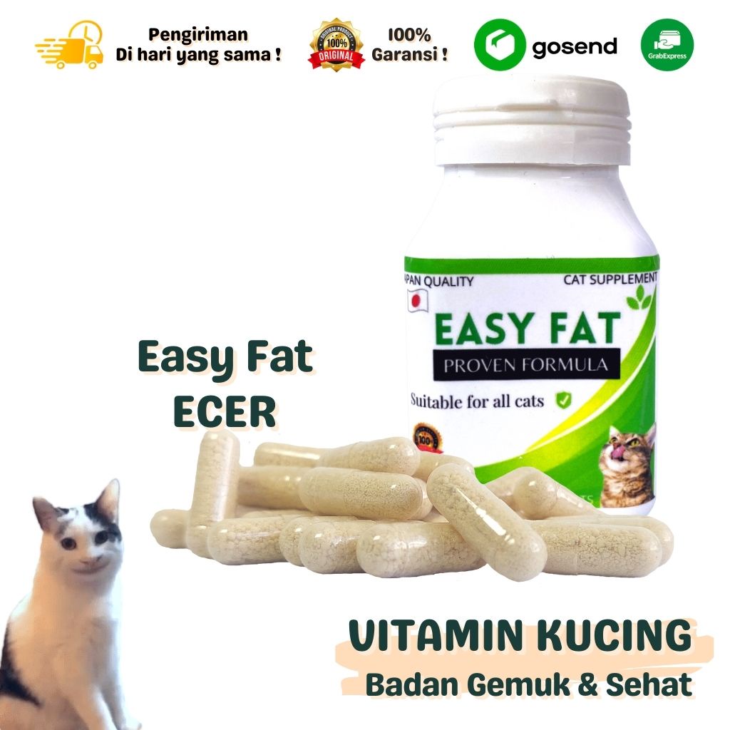 VITAMIN KUCING LENGKAP BULU GEMUK DAN IMUN SUPLEMEN AMPUH BISA SATUAN!