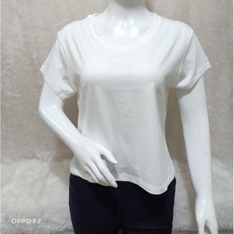 kaos crop V-XL Kaos wanita atasan wanita crop V neck XL kaos crop wanita