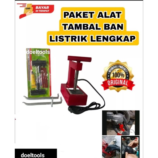 ALAT Tambal Ban elektrik/listrik SEPAKET KOMPLIT alat tambal ban motor non timer