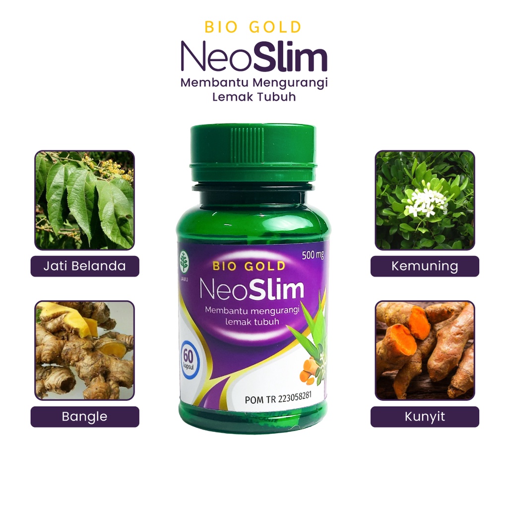 Kapsul Langsing Neoslim Pelangsing Herbal Alami Aman BPOM