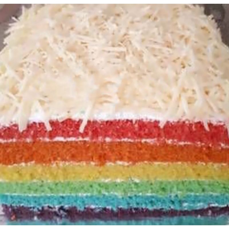 

rainbow cake toping keju