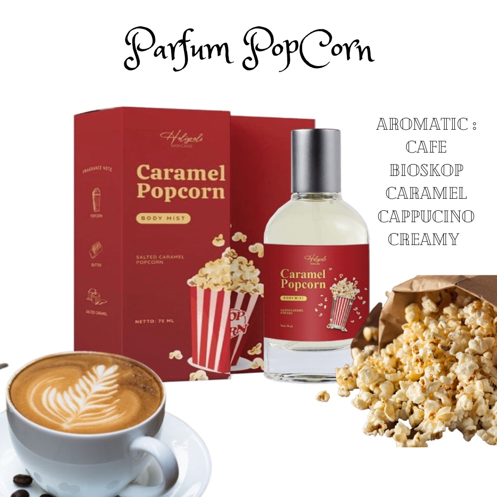 Parfum POPCORN parfum Body Mist Popcorn  Premium Parfum Popcorn Caramel Best Seller Parfum Pria Wangi Tahan Lama