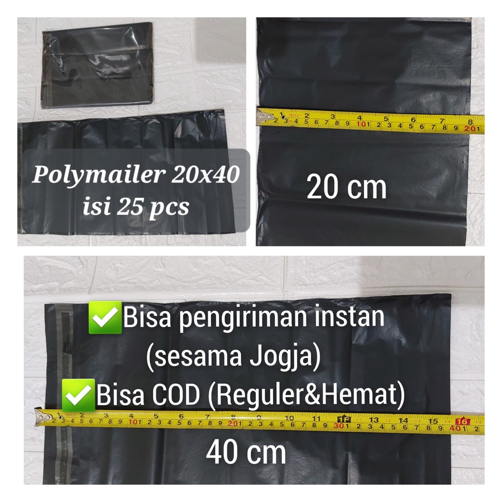

[25 PCS] PLASTIK POLYMAILER 20X40 ISI 25 PCS