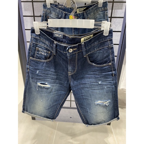 Bombboogie Celana pendek jeans pria (28-36) Original