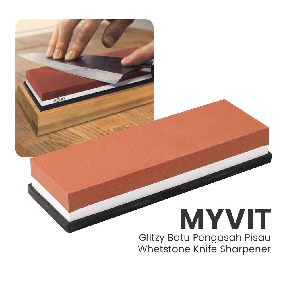 Batu Pengasah Asah Pisau Whetstone Knife Sharpener - Wkss-01