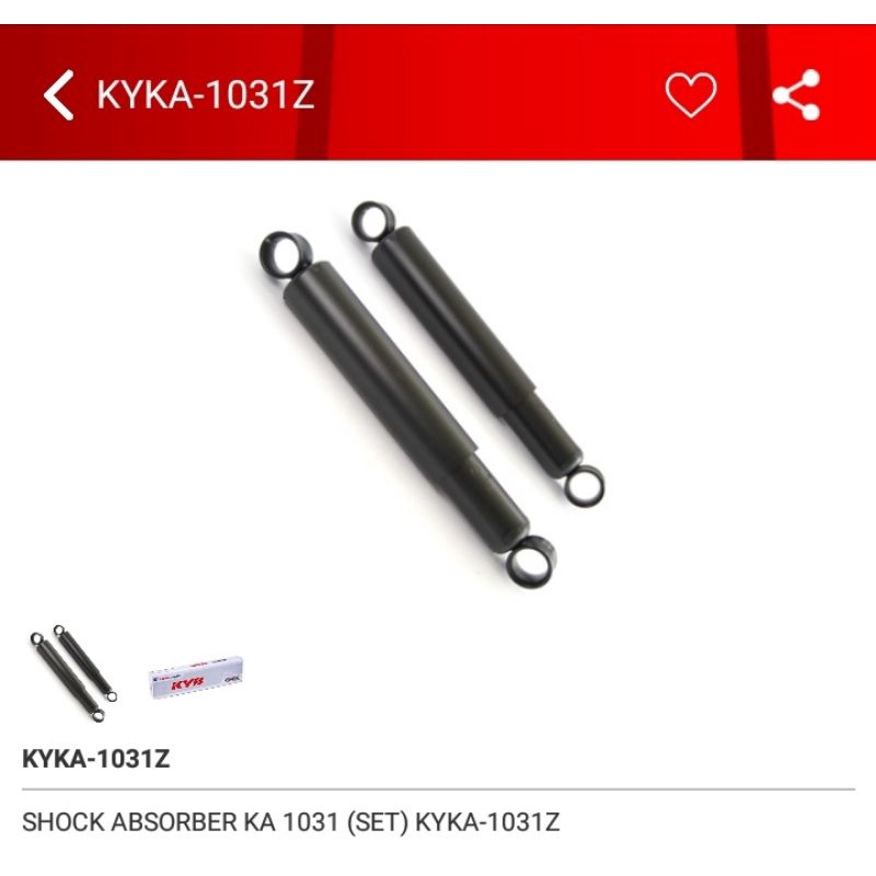 shock absorber belakang kayaba kyb premium kijang super kijang grand 5k KYKA-1031Z