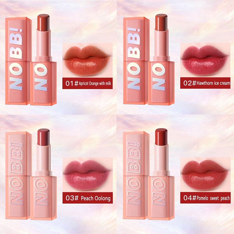 [BPOM][100%ORIGINAL] NOBB！Pink Light Sweet Lipstick Matte Square Tube Lip Cream N23501