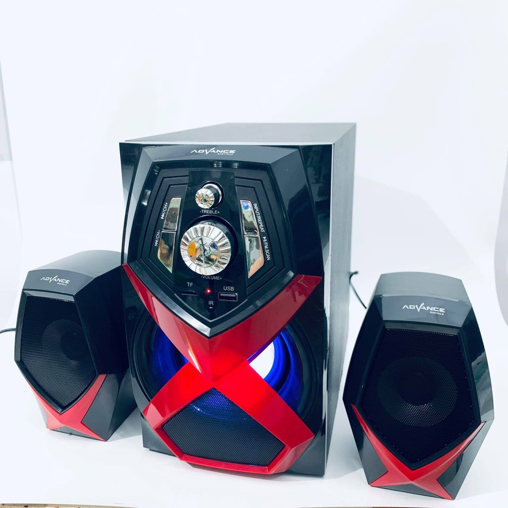 Advance M340BT - Multimedia Speaker with Subwoofer System | Advance M-340BT Speaker Aktif 2.1 Bluetooth Multimedia Subwoofer BASS | speaker blutut M 340 bt / bass bluetooth hp komputer laptop memori USB | FMS