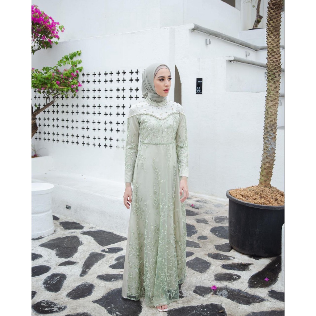 DRESS BROKAT LAMARAN TERBARU