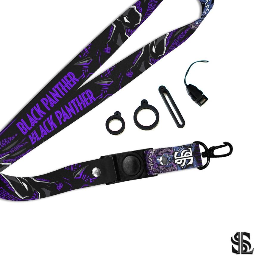 

ル SL Premium Lanyard pood Marvel Series - Black Panther Trend!!