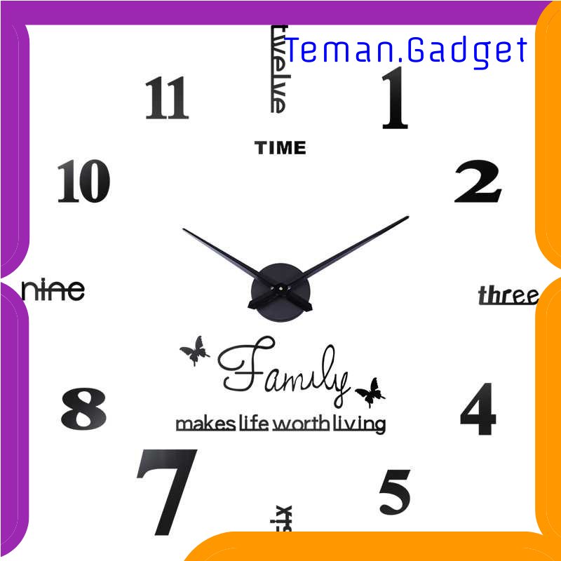 TG-PJM Taffware Jam Dinding Besar DIY Giant Wall Clock Quartz 100 cm - JM-01