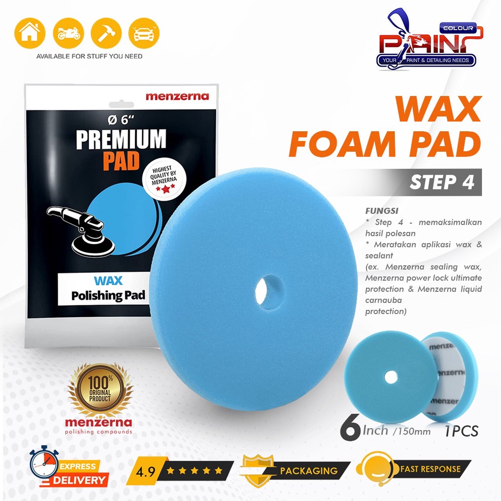 MENZERNA Wax Foam Pad 6 Inch - Polishing Pad 150mm