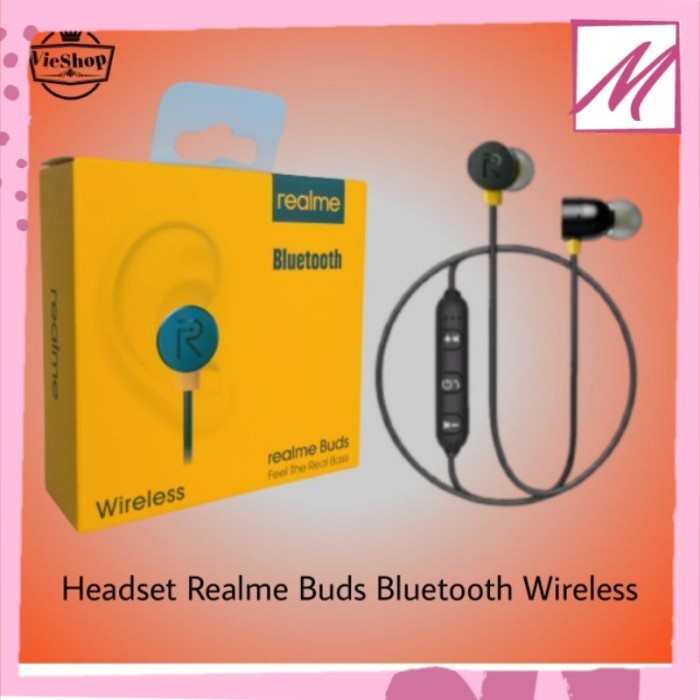 HEADSET BLUETOOTH REALME WIRELESS EARPHONE BUDS