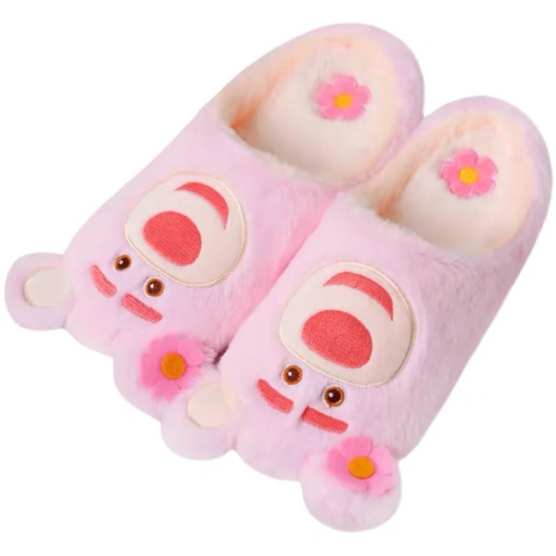 SANDAL RUMAH WINNIE THE POOH PIGLET LOTSO PINK SEPATU KAMAR LUCU IMPOR