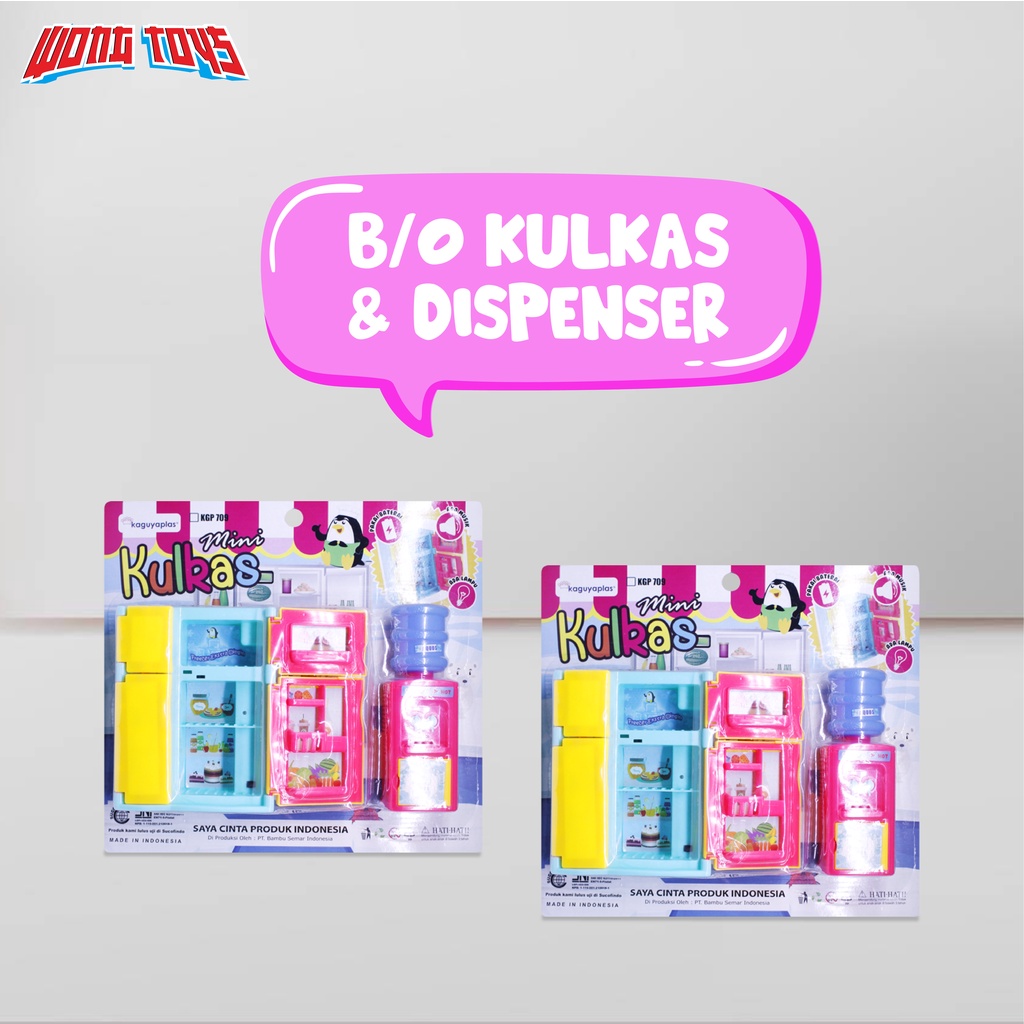 B/O Kulkas & Dispenser (KGP709) - Mainan Anak Mini Kulkas KGP709