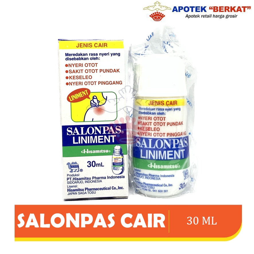 Salonpas Liniment 30 ml Salonpas Cair Pereda Nyeri Cair Roll On