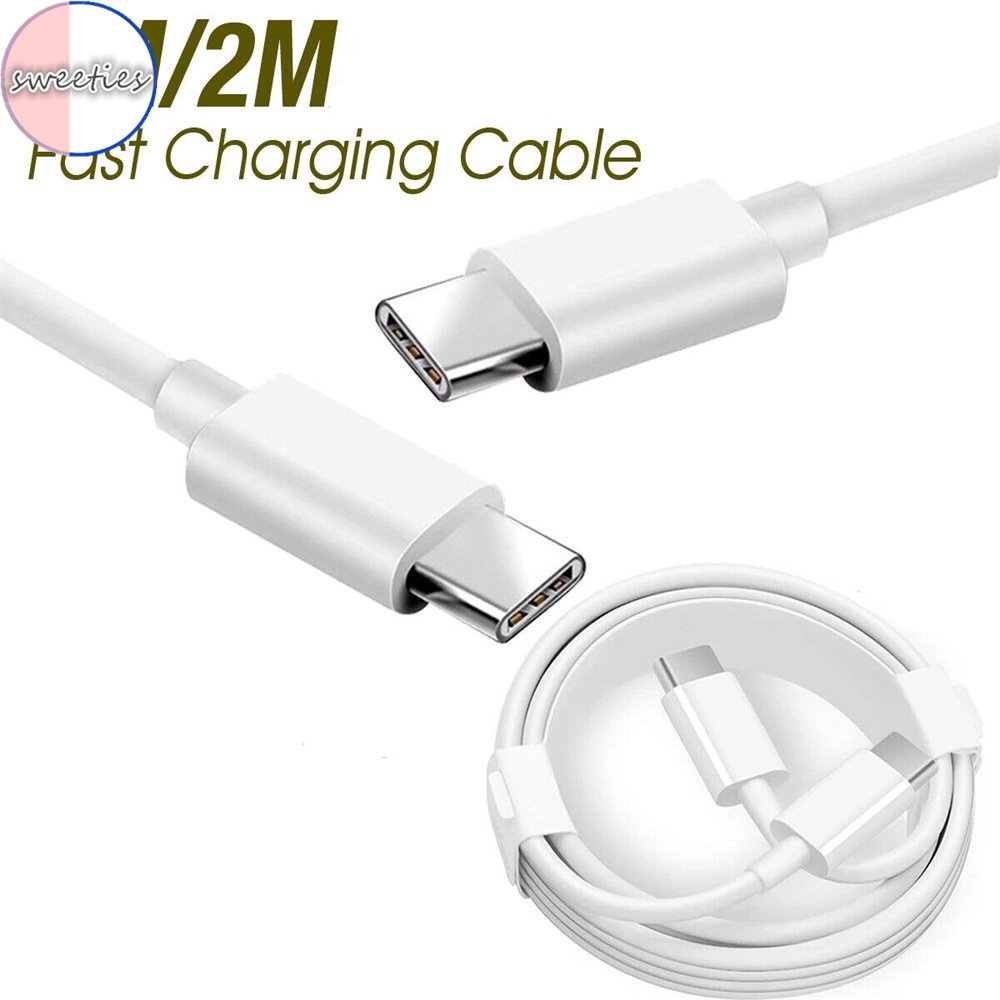 1m/2m Double Ended TYPE-C Kabel Data Male To Male Charging Wire Fast Charging Charger Cable 60W