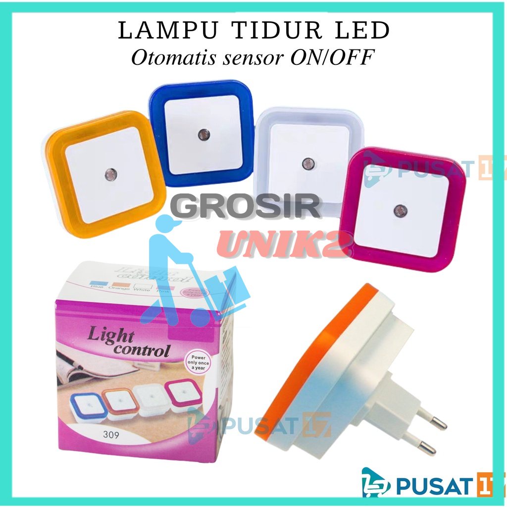 LAMPU TIDUR SENSOR CAHAYA OTOMATIS / LAMPU TIDUR COLOK DINDING SEGI / LAMPU KAMAR TIDUR OTOMATIS NYALA GROSIR UNIK