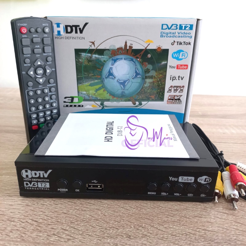 STB Set Top Box Penangkap Penguat Sinyal TV Digital Tabung Analog LED Ori Original SNI Full HD Untuk Semua TV Ke Digital Support WIFI Youtube TikTok Set To Setop Box Harga Murah Lengkap Bergaransi DVB T2