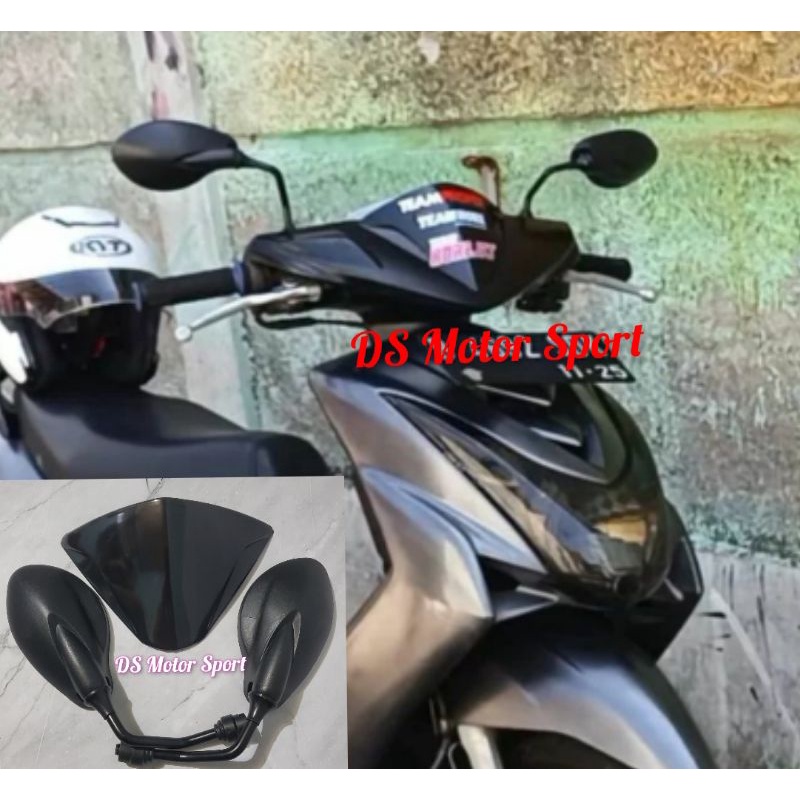 TERLARIS PAKET MIO SOUL KARBU VISOR MIO SOUL KARBU PLUS SPION MIO SOUL KARBU MODEL NEW