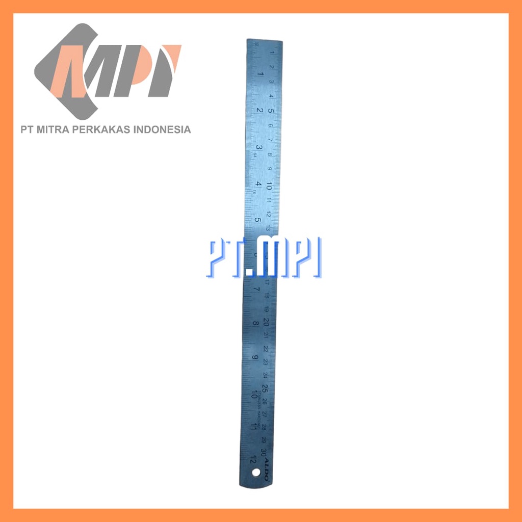 

Penggaris Stainless Steel Aldo Stainless Steel Ruler 30 cm