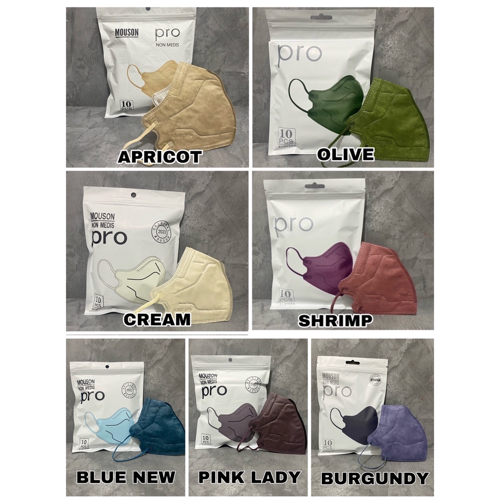 Masker Kn95 Mouson Pro Warna isi 10 pcs