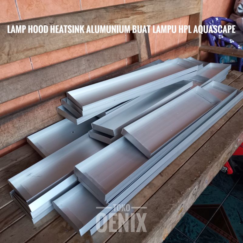 Lamphood heatsink alumunium DIY lampu HPL aquascape ( HARGA PER 10CM)