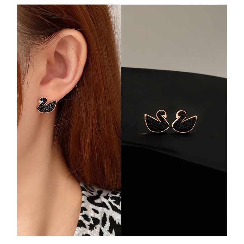 Titanium Steel Ear Studs Wanita Korea Halus Anting Sederhana Rose Gold Colorfast Eardrops Earring Aksesoris Hadiah