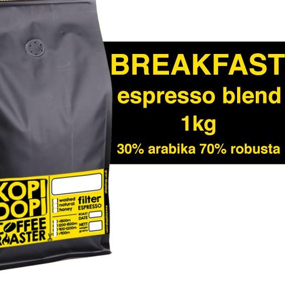 

➯ Kopi Espresso Blend BREAKFAST 30:70 1 kg 1kg ➢