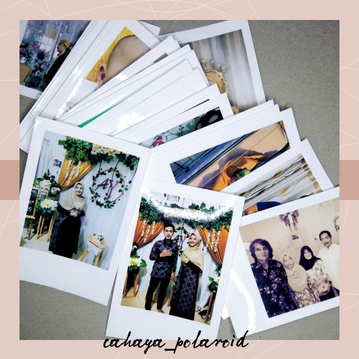 FOTO POLAROID FRAME PUTIH POLOS / CETAK FOTO ALA POLAROID 2R