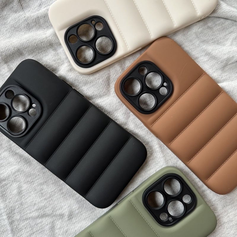 softcase bantal puff case for iphone 7-14 promax
