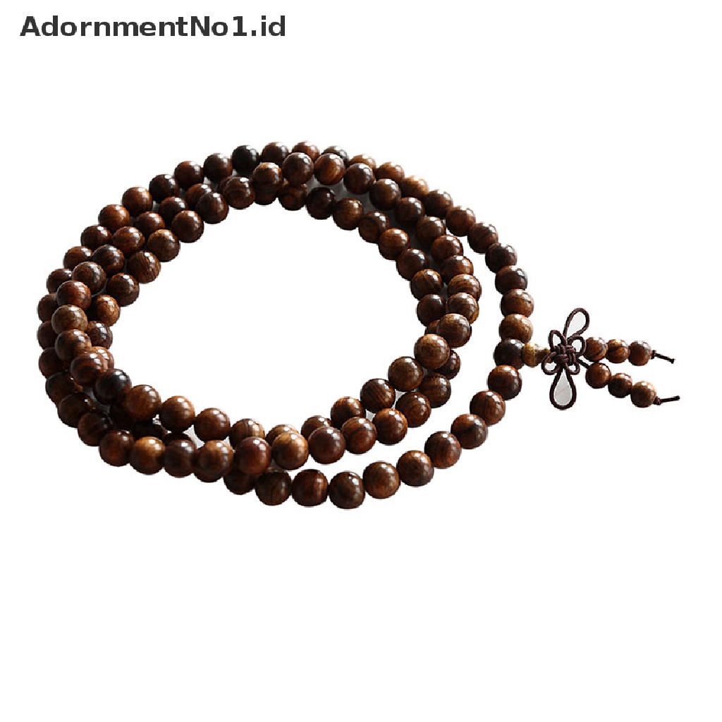 [AdornmentNo1] Black rose108 8MM Tasbih Buddha Mala Kalung/Gelang [ID]