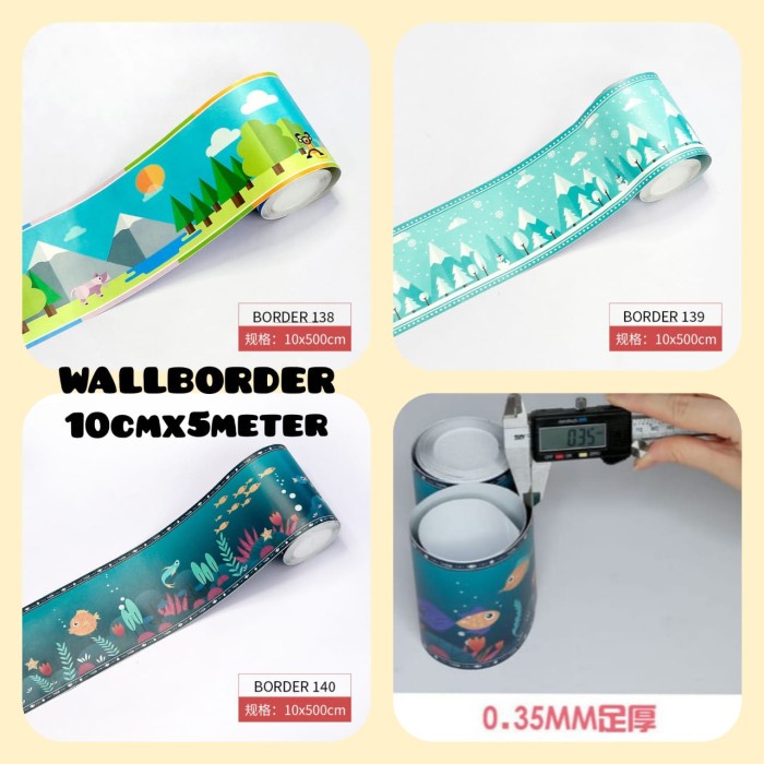 :>:>:>:>] GEMILANG- LIST BORDER STIKER DINDING LIST WALL BORDER LIST BORDER ANAK