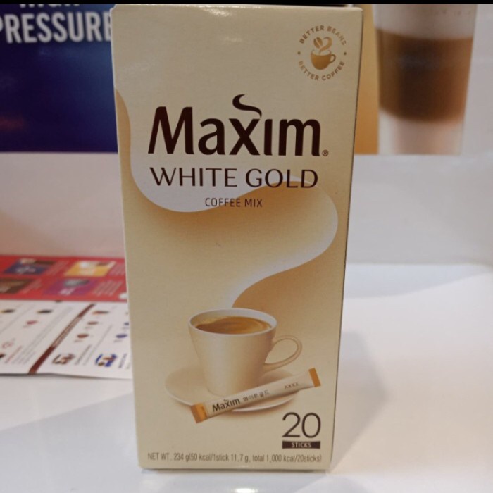 

Maxim white gold coffee mix 20's