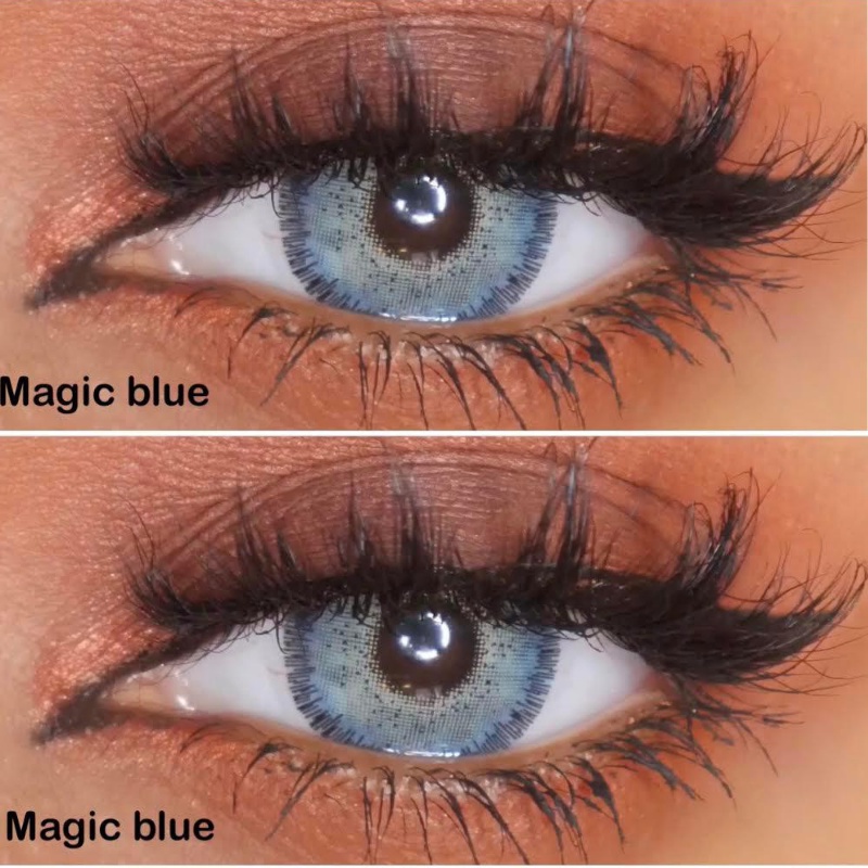 SOFTLENS SOLITAIRE  COLORED LENSES-Blue 14.5mm