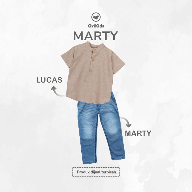 Celana Panjang anak Jeans COMFY JEANS-RIBERY / JEANS BLITHISKER MARTY Jeans Panjang Anak Unisex (2-9 Tahun) OVk