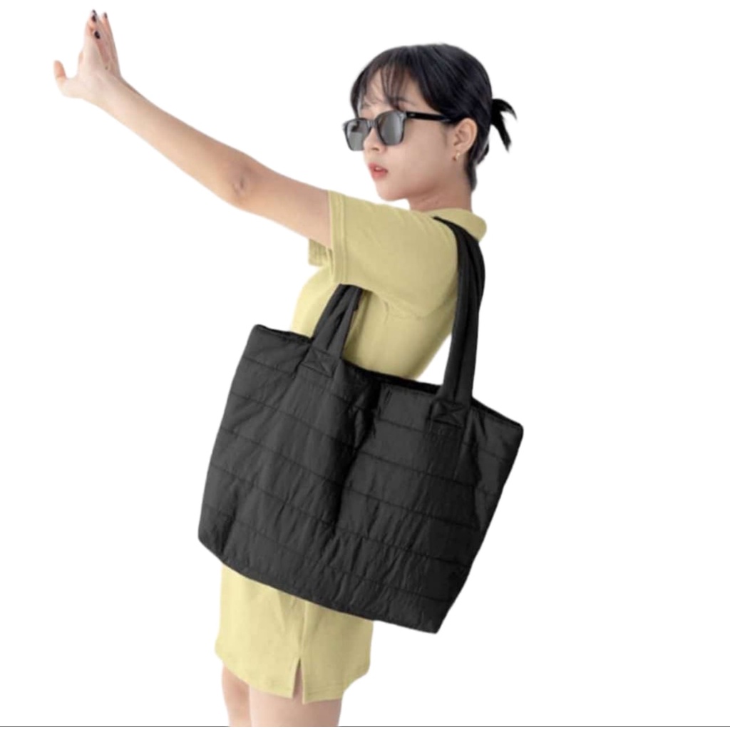 Tas Tote Wanita Puffy Bag Waterproof Multifungsi Korean Style