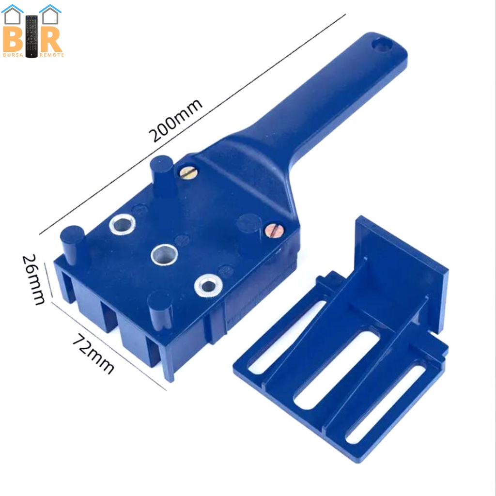 Dowelling Dowel Jig Adapter Pelubang Penyambung Papan Sambungan Papan Kayu Plywood Drill Guide Jointer 6 8 10 MM