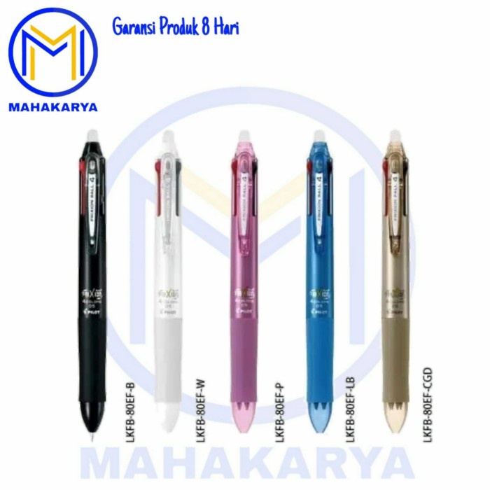 

Pulpen Pilot Frixion 4 In 1 Erasable Pen / Frixion Dihapus