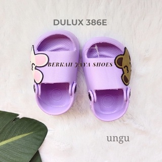 DULUX-386E Sandal Baby Selop Anak Perempuan Motif Kelinci Beruang 19-24