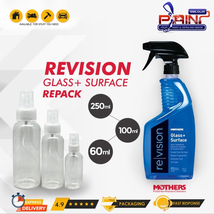 MOTHERS Glass Cleaner Revision Glass+ Surface Pembersih Kaca Repack