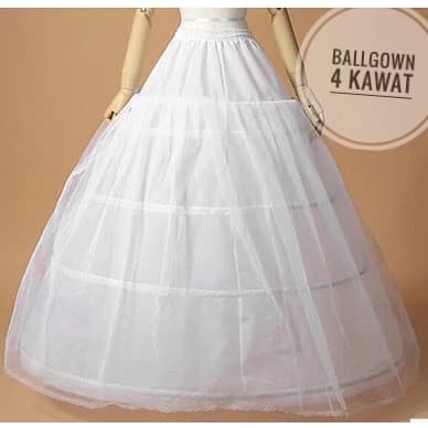 4 kawat - petticoat / petikot / rok kawat pengembang dewasa