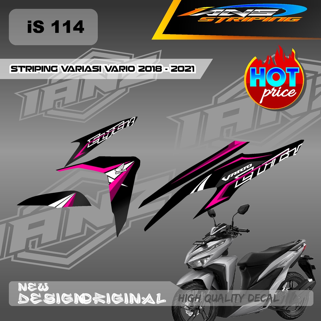 NEW DECAL STRIPING VARIO Led Vario 150 MOTIF GRAFIK RACING BAHAN HOLOGRAM / NON HOLOGRAM IS114