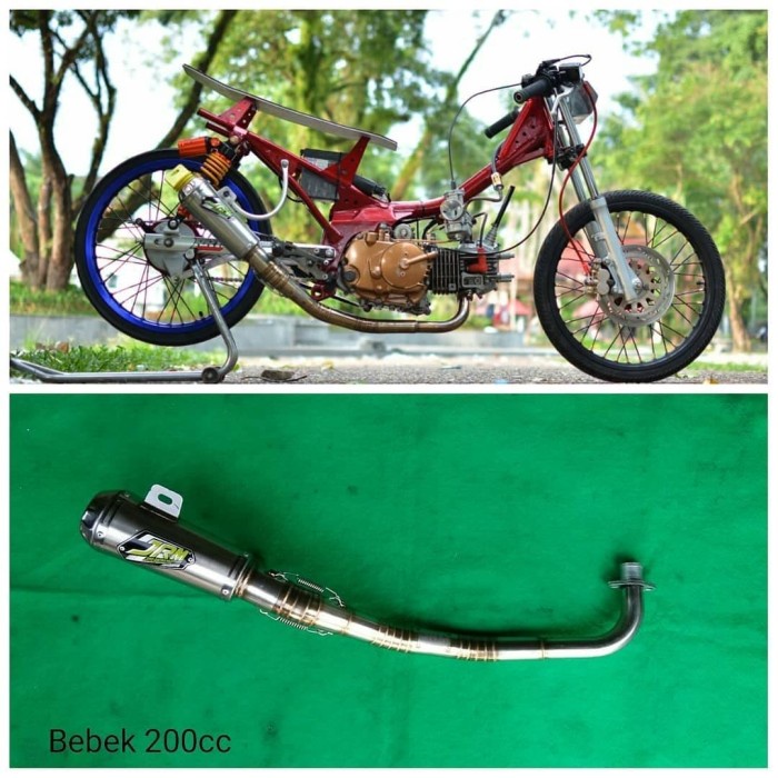 Knalpot Jupiter 200cc JRM Racing Muffler  STOK TERBATAS