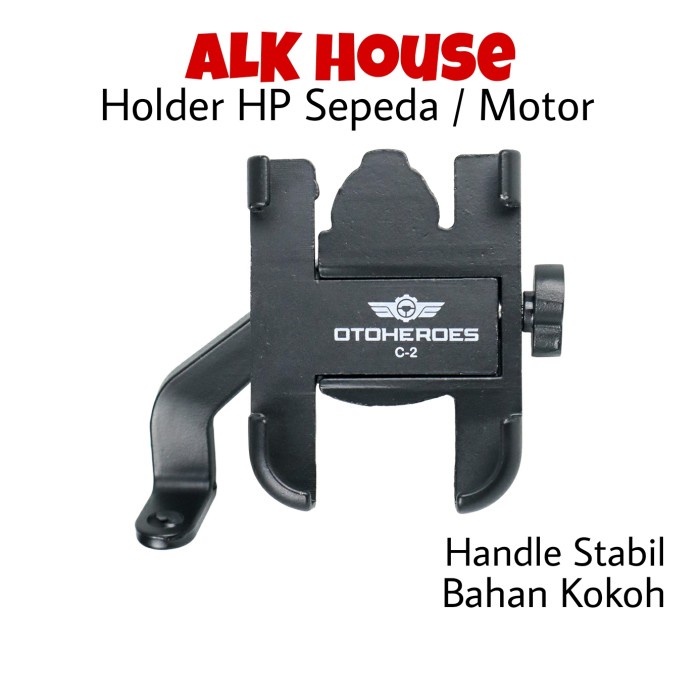 Tamo Holder Tatakan Dudukan Hp Ponsel Stang Sepeda Motor Kokoh
