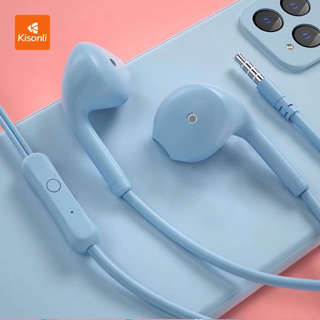 Headset Macaron Kisonli HIFI Original KIS-U19 High Quality Super Bass - XOBOX