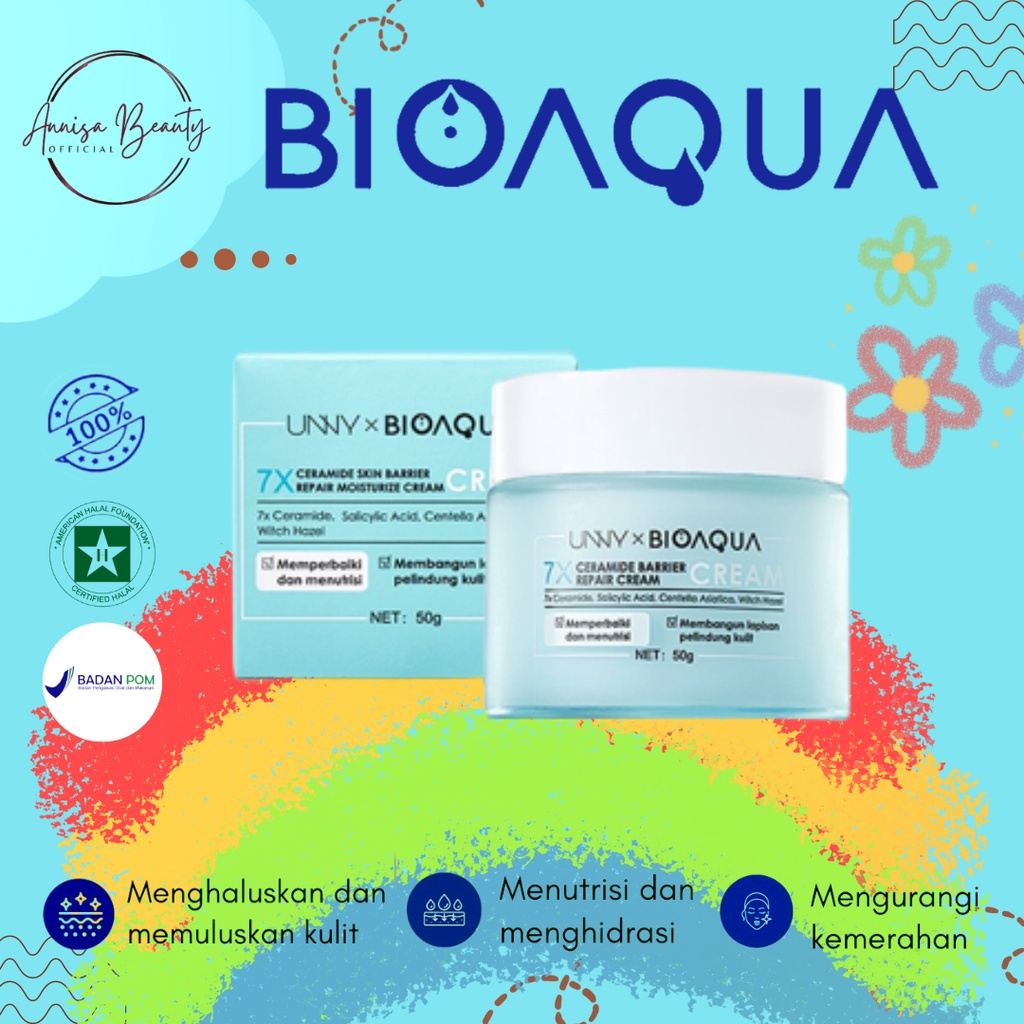 [BPOM][100% ORIGINAL]  Bioaqua 7x Ceramide Skin Barrier Repair Moisturize Cream