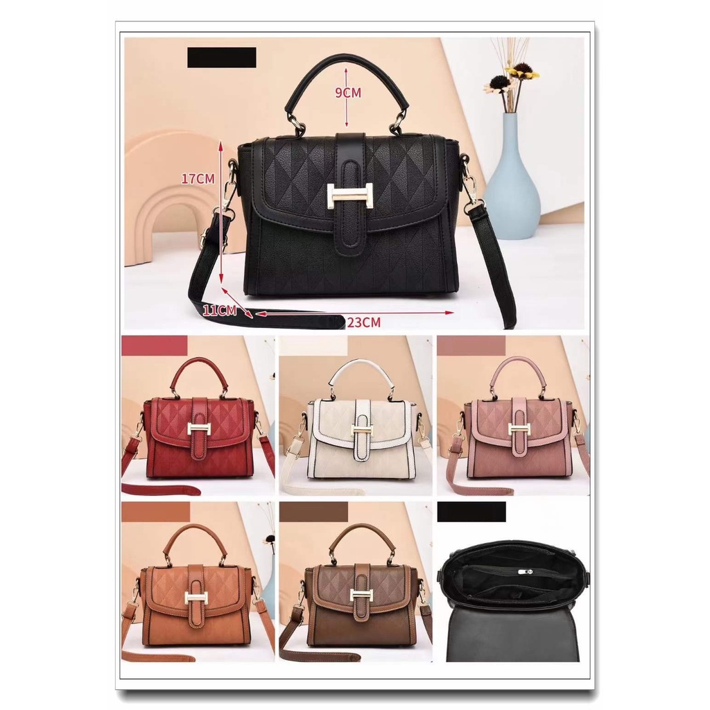 9192 TAS WANITA IMPORT SLEMPANG HANDBAG [1KG 2PC] PERFECT CORNER