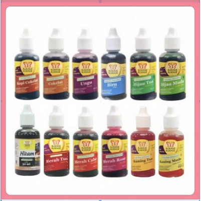 

Ready Pewarna koepoe sumbo koepoe - Merah rose Termurah