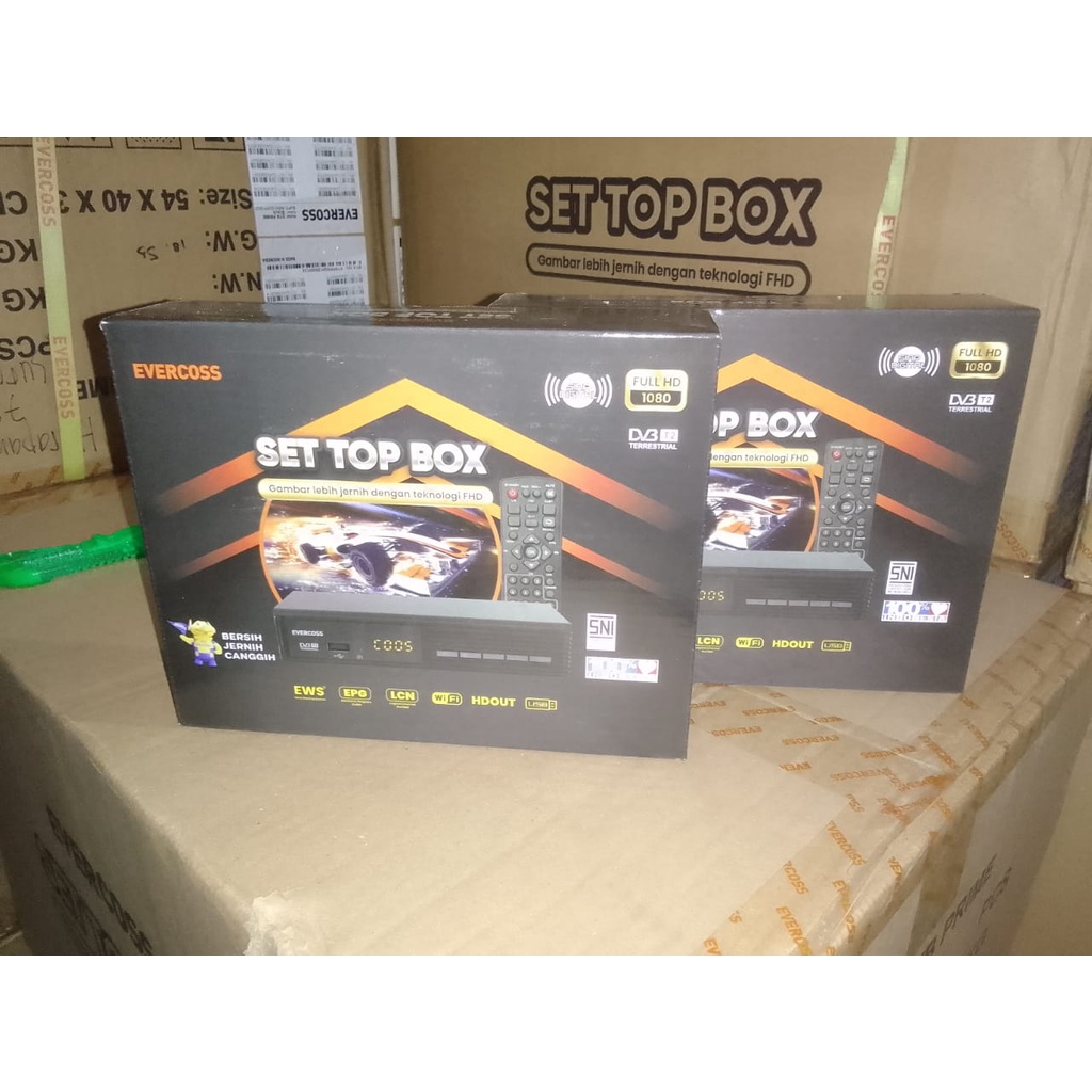 SET TOP BOX TV DIGITAL EVERCOSS NEW STB